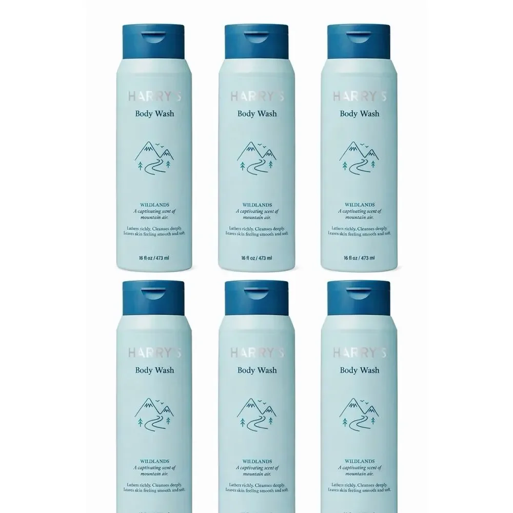 Harry’s Men’s Body Wash Wildlands Scent 16 fl oz (Pack of 6) New